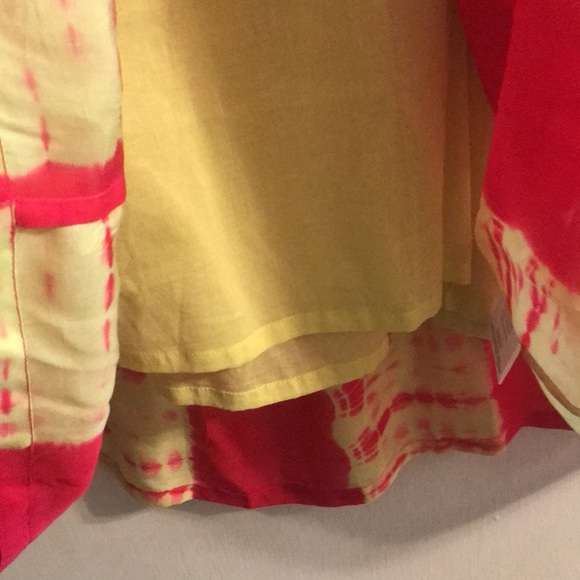 💛💗Beautiful Anthropologie Norblack Norwhite pink and yellow tie dye dress💝 - Picture 11 of 11